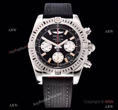 GF Breitling Chronomat SS Black Dial Watch Super Clone